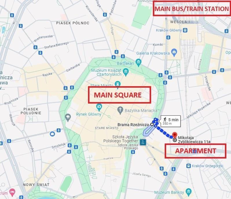 Magnificent Apartments Zyblikiewicza 11A, Central Location Krakow Luaran gambar